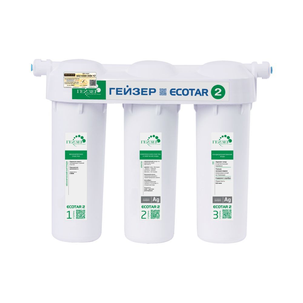 Máy Lọc Nước Nano Geyser Ecotar 2 | 3 Lõi Lọc