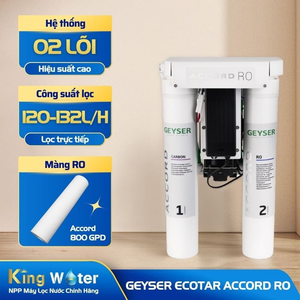 Máy Lọc Nước Geyser Ecotar Accord RO | Máy Bán Công Nghiệp 02 Lõi
