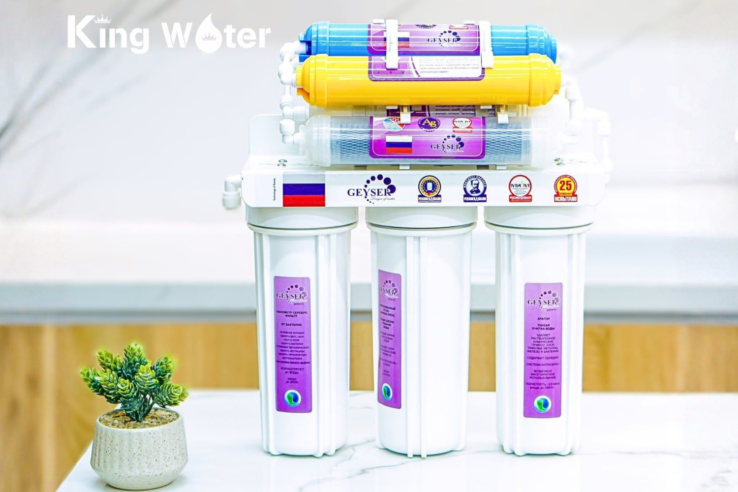 Máy Lọc Nước Nano Geyser TK8 (Liên Doanh) | Để Gầm 08 Lõi Không Điện