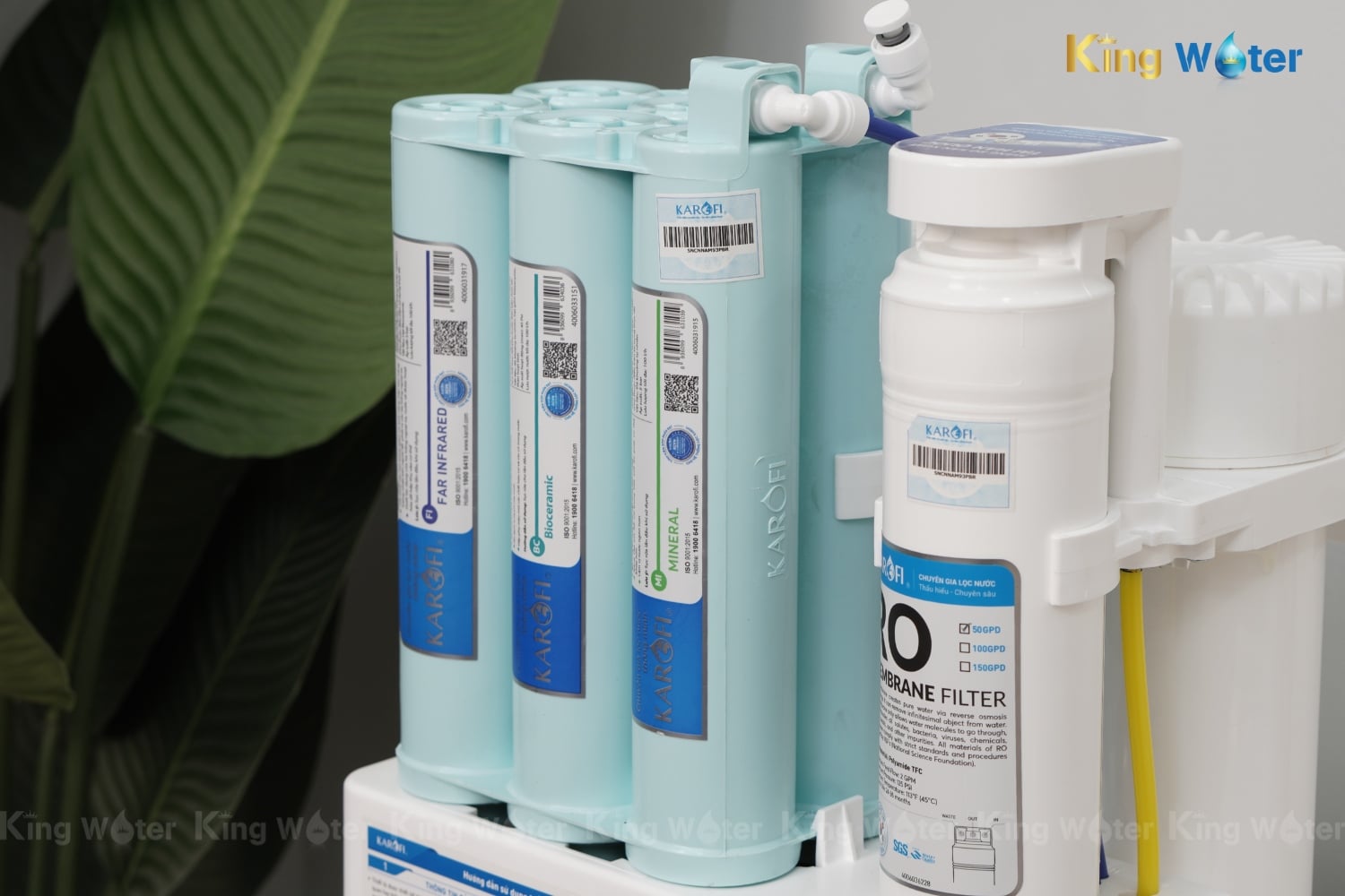 Máy Lọc Nước RO Karofi KAQ-U50K | Để Gầm 10 Lõi