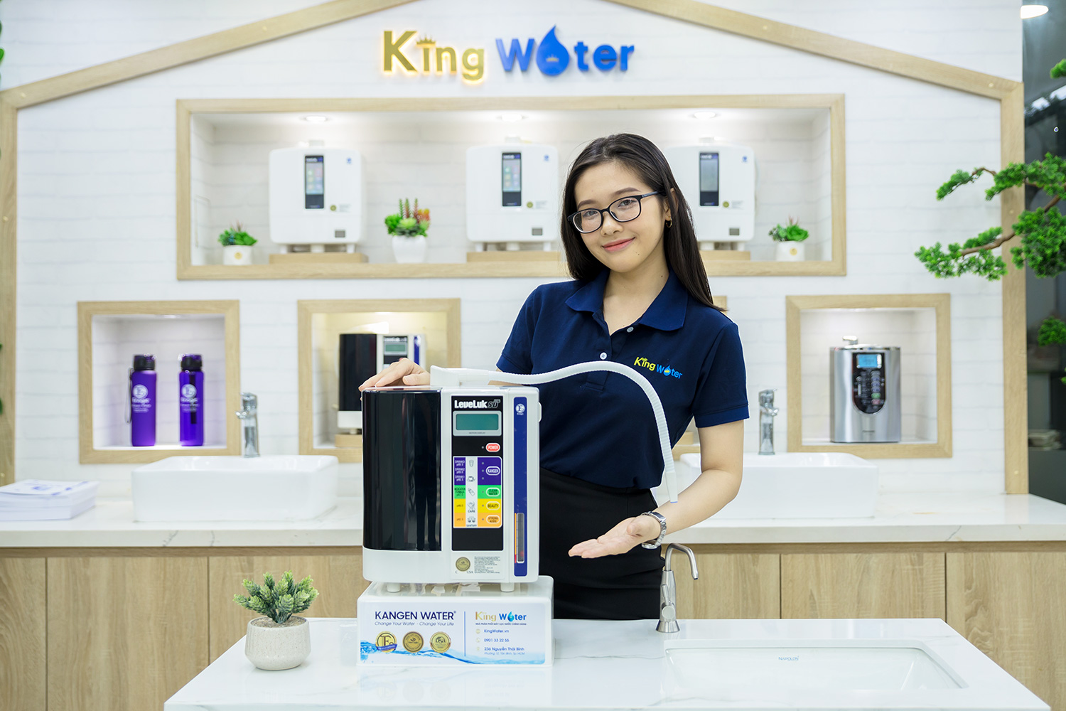 Máy Lọc Nước Điện Giải Ion Kiềm Kangen Leveluk SD501 | 7 Tấm Điện Cực