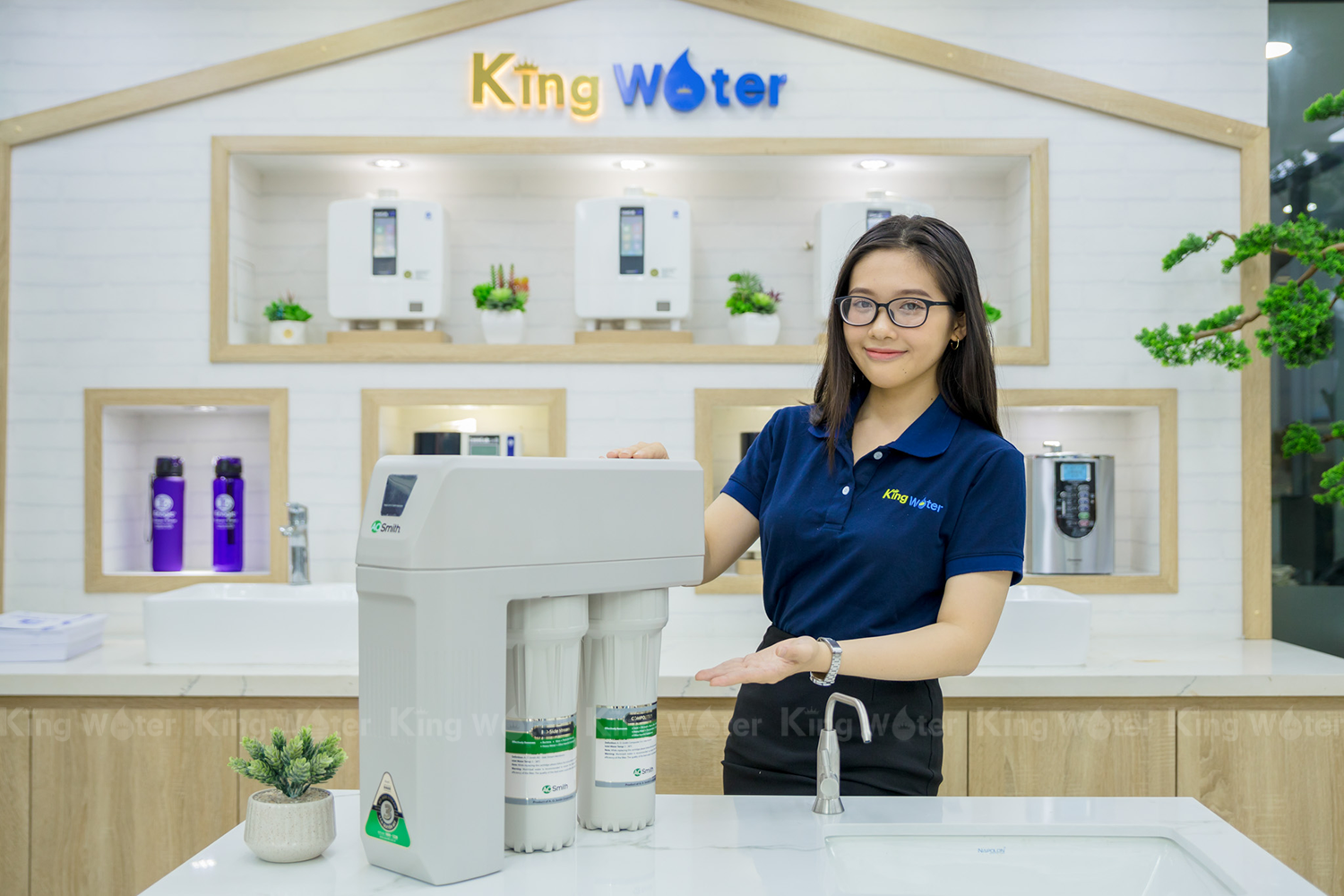 Máy Lọc Nước Ao Smith R400E | Âm Tủ 2 Lõi Lọc