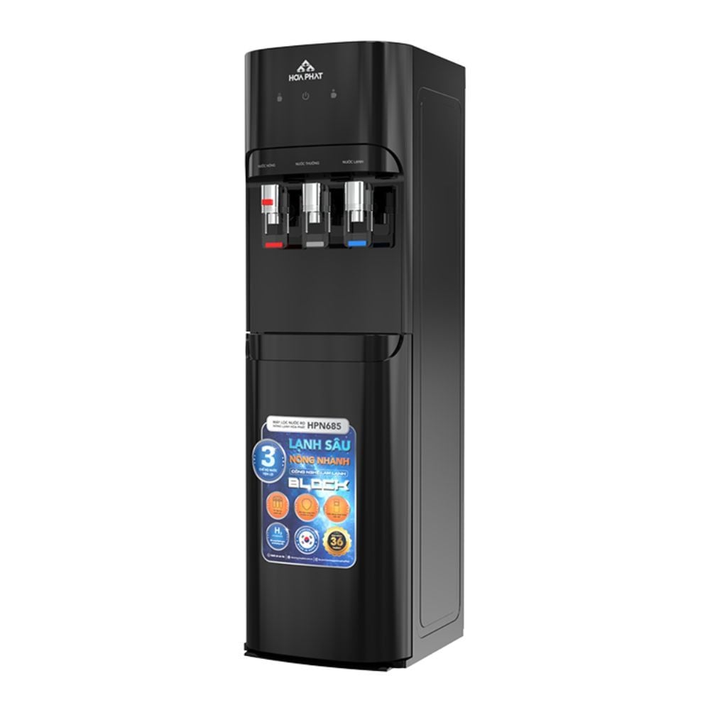 Máy Lọc Nước RO Nóng Lạnh Nguội Hydrogen Hòa Phát HPN685 | Cây Đứng 10 Lõi
