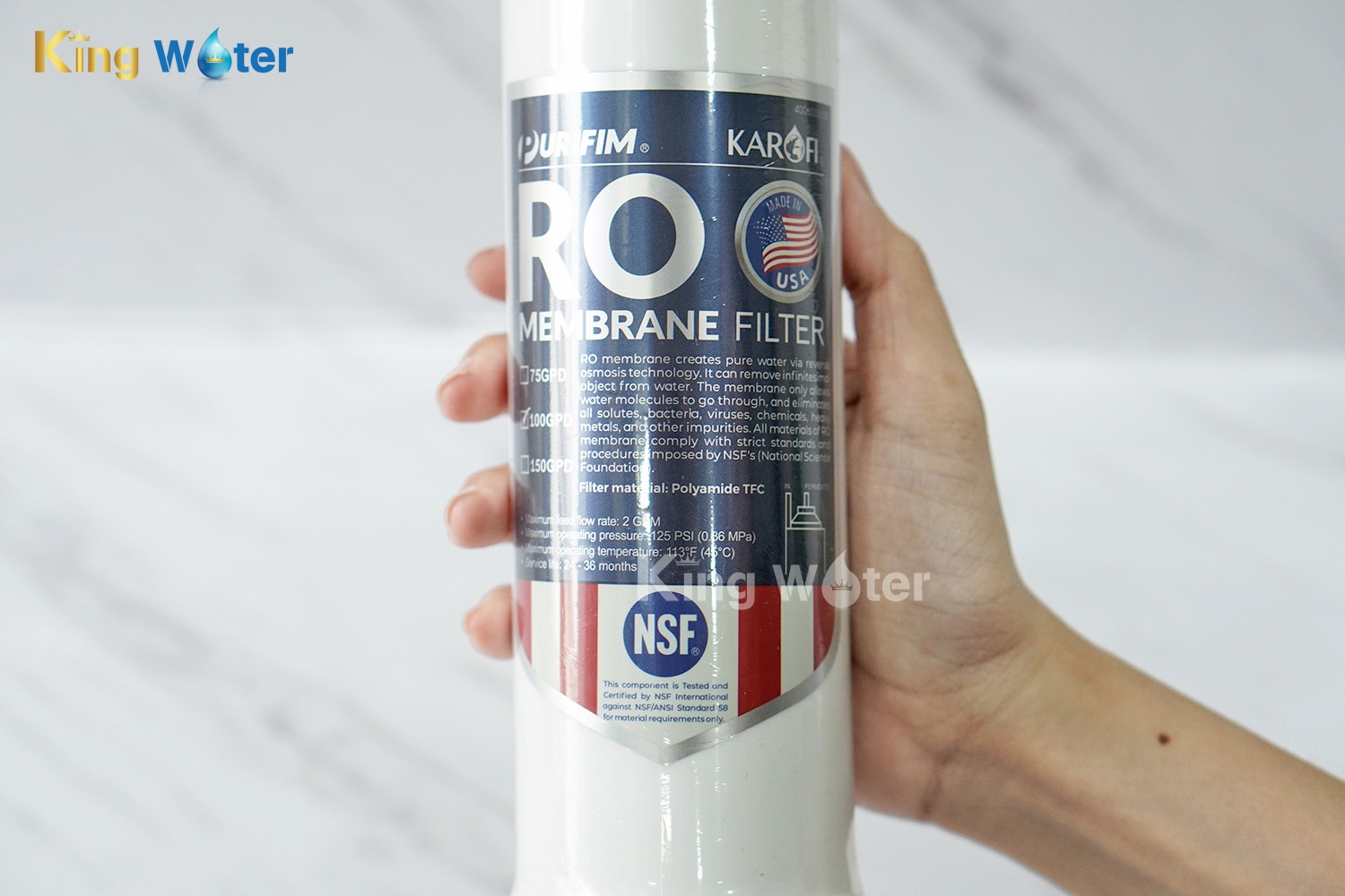 Lõi Lọc R.O Karofi 50GPD Purifim | Nhập Khẩu Mỹ