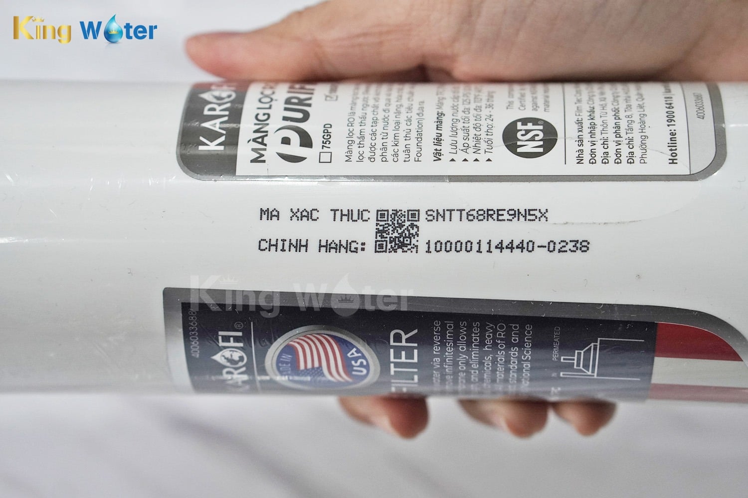 Lõi Lọc R.O Karofi 100GPD Purifim | Nhập Khẩu Mỹ