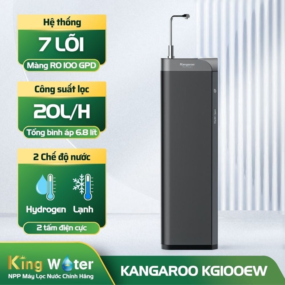 Máy Lọc Nước RO Hydrogen Kangaroo KG100EW | Nguội - Lạnh