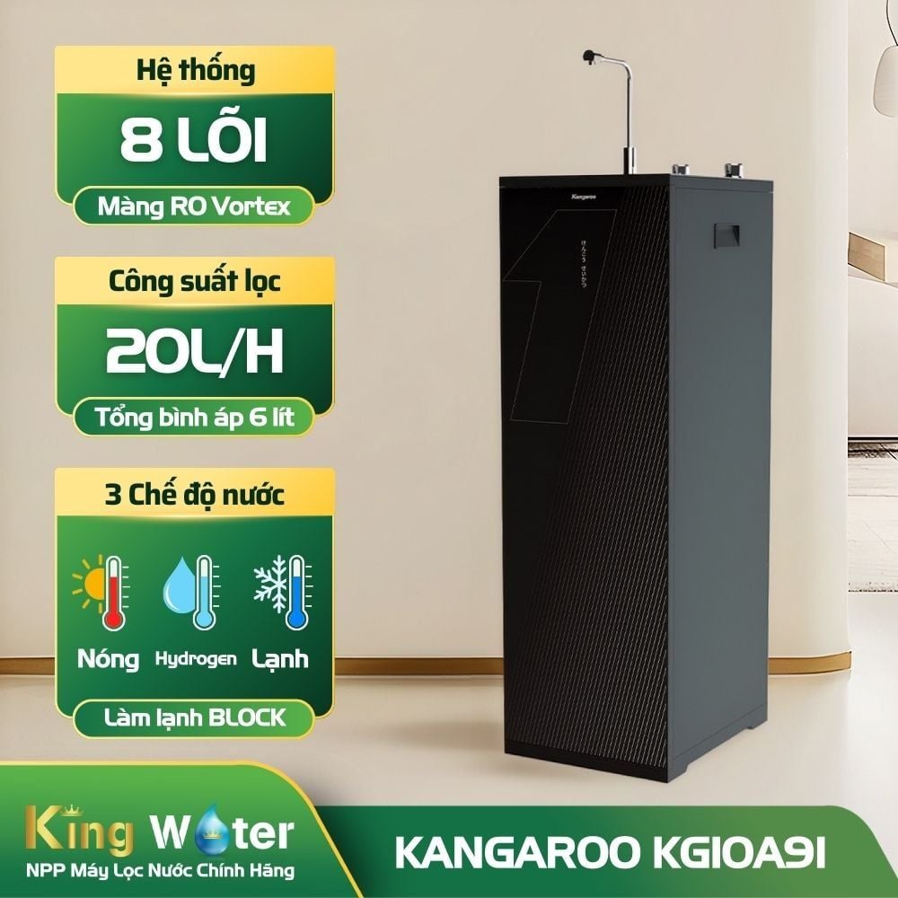 Máy Lọc Nước RO Hydrogen Kangaroo Infinity KG10A9I | Nóng - Nguội - Lạnh
