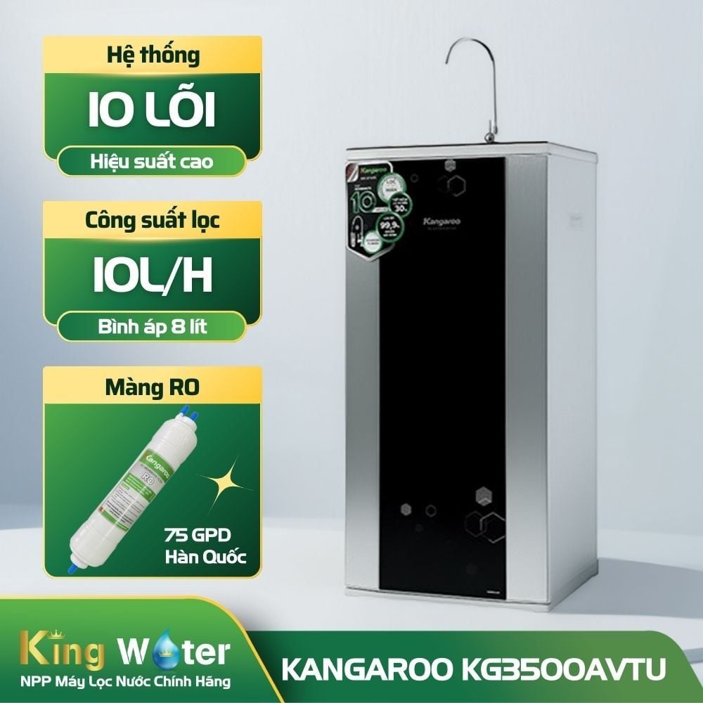 Máy Lọc Nước Lợ RO Kangaroo KG3500AVTU | Tủ Đứng 10 lõi