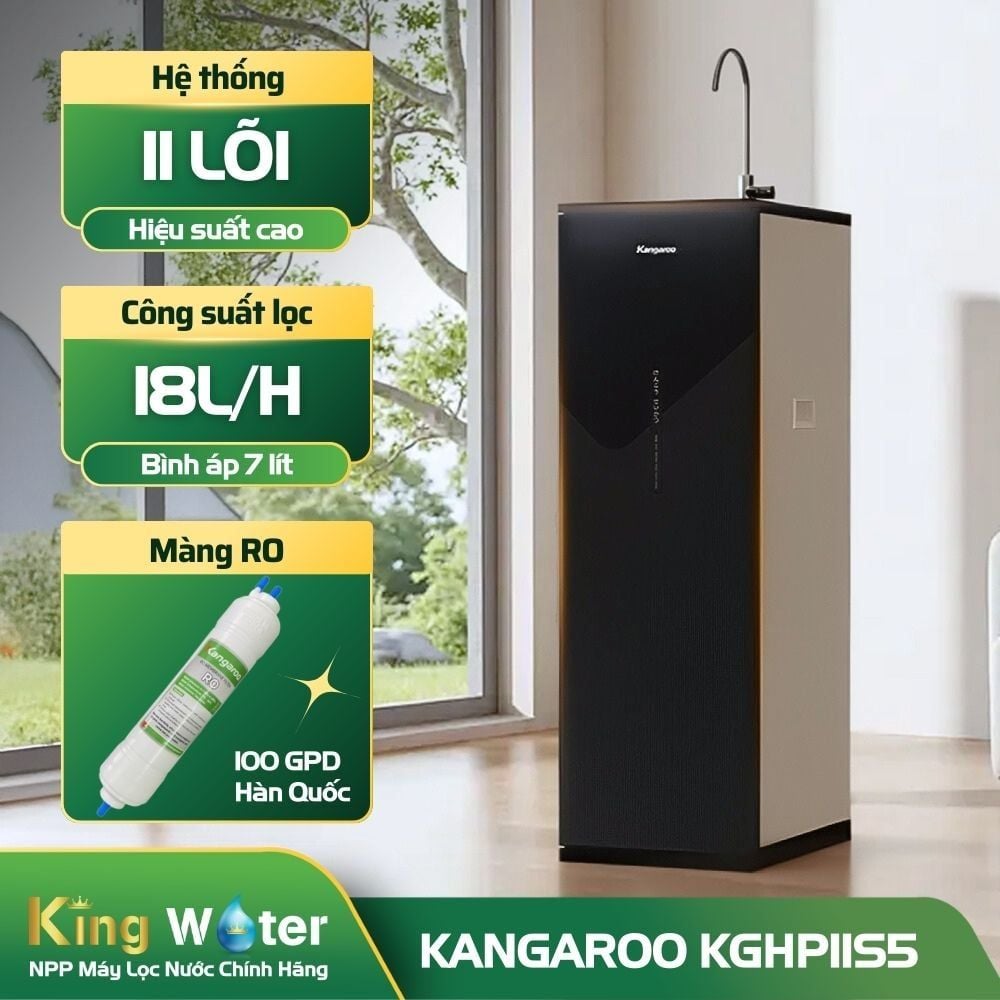Máy Lọc Nước RO Hydrogen Kangaroo KGHP11S5 | Tủ Đứng 11 Lõi