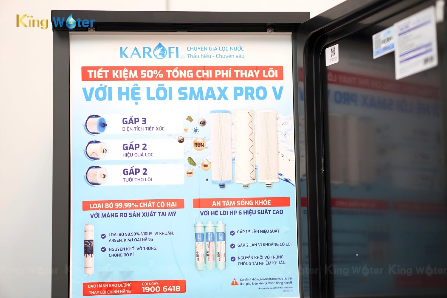 Máy lọc nước RO 11 lõi Karofi KAQ-D36S