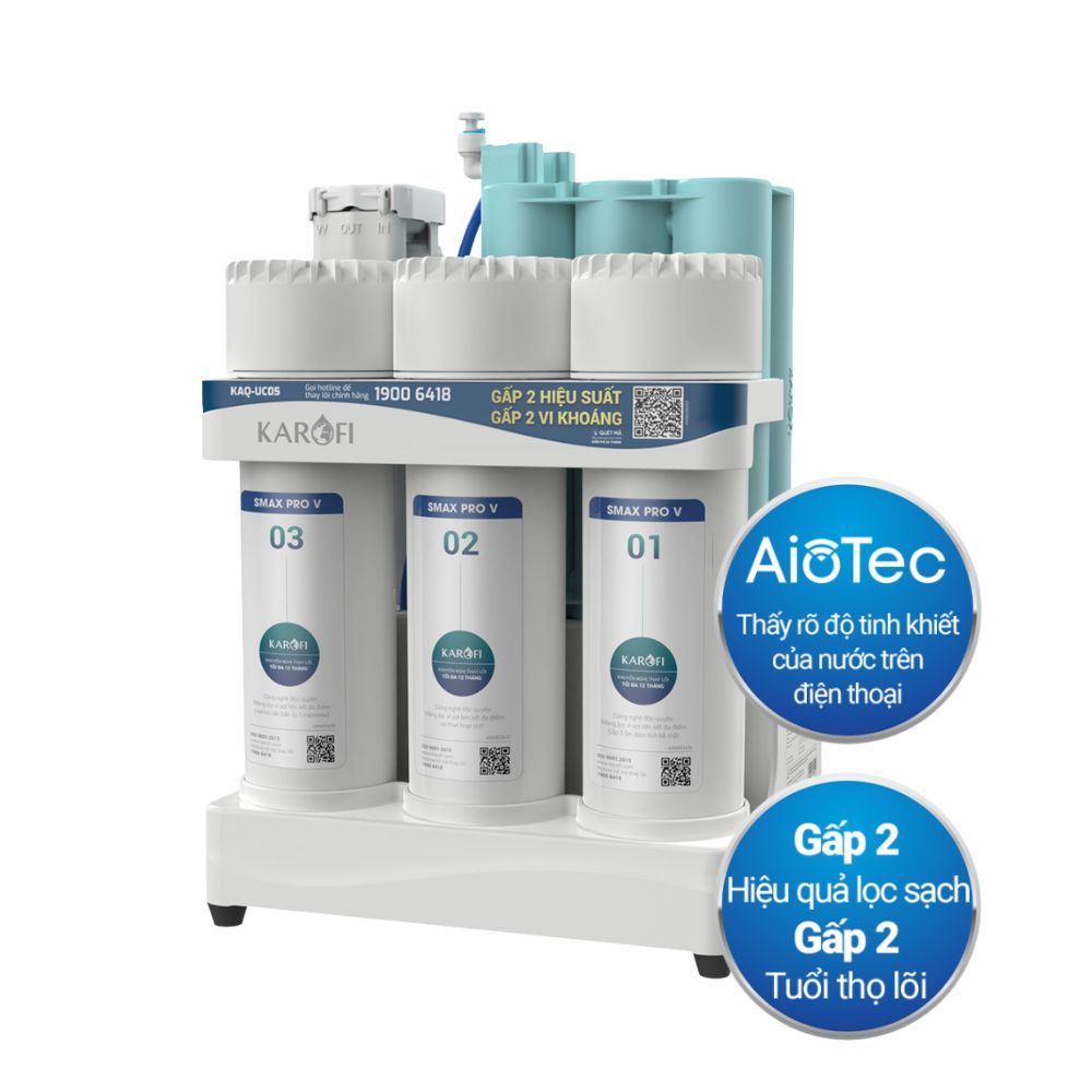 Máy Lọc Nước RO Karofi KAQ-UC05 | Để Gầm 10 Lõi