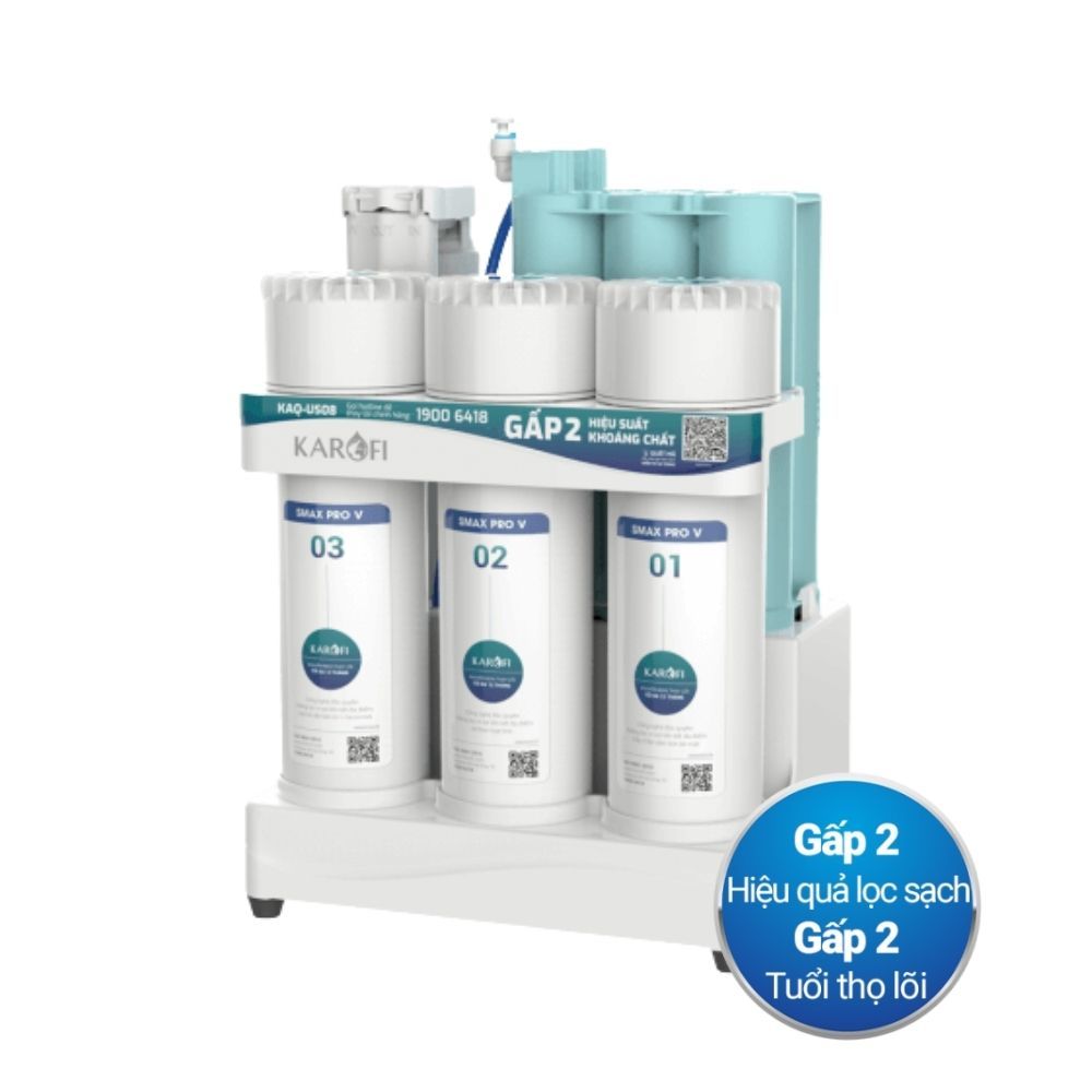 Máy Lọc Nước RO Karofi KAQ-US08 | Để Gầm 10 Lõi