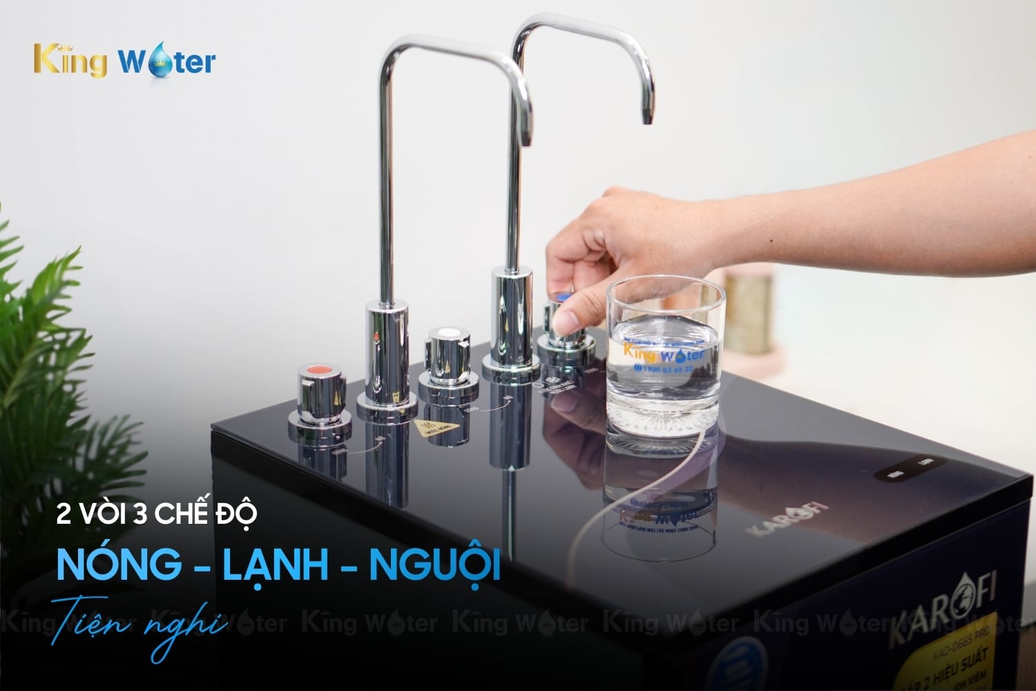 Máy Lọc Nước RO Nóng Lạnh Karofi KAD-D66S PRO | Tủ Đứng 11 Lõi