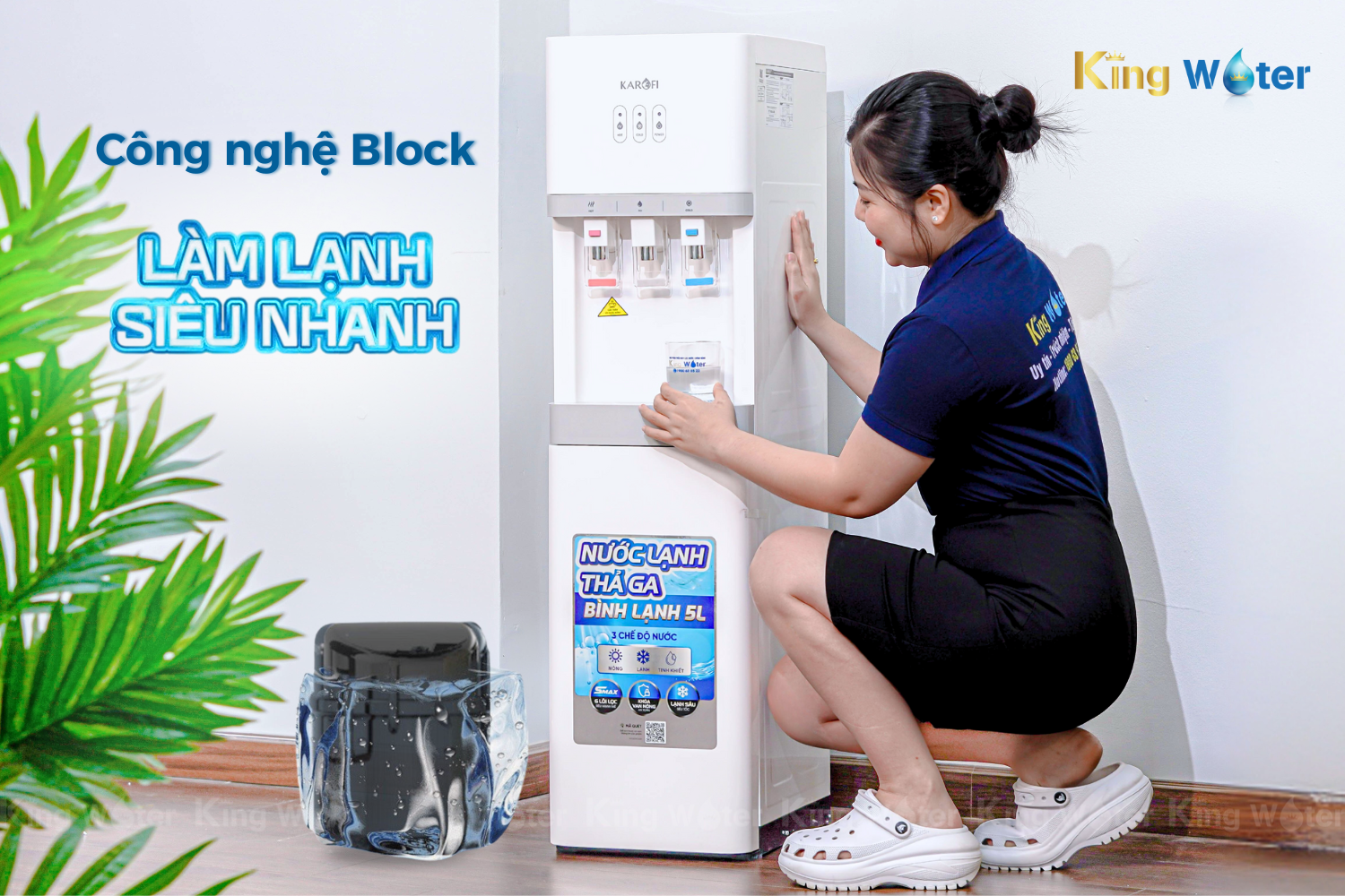Máy Lọc Nước R.O Nóng Lạnh Karofi HCV208RO | Cây Đứng 6 Lõi