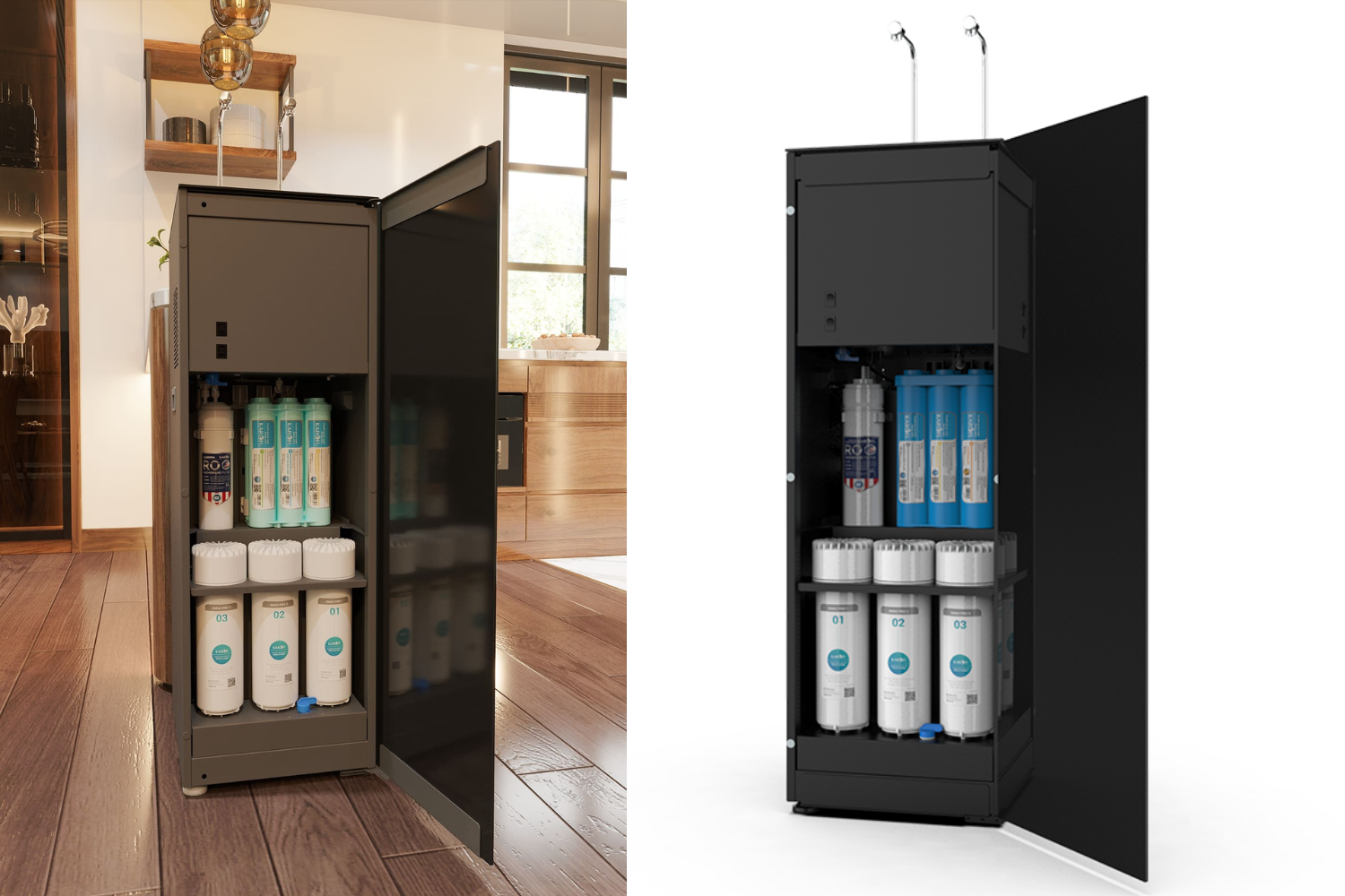 Máy Lọc Nước Nóng Lạnh Karofi KAD-N89 | Tủ Đứng 10 Lõi