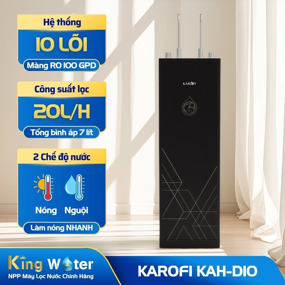 Máy lọc nước Nóng Nguội Karofi KAH-D10 | 10 lõi