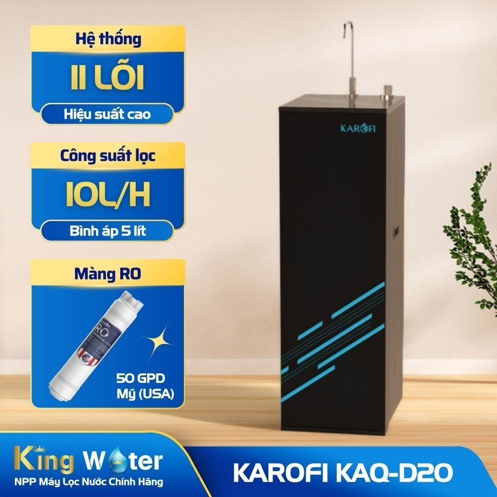 Máy Lọc Nước RO Karofi KAQ-D20 | Tủ Đứng 11 Lõi