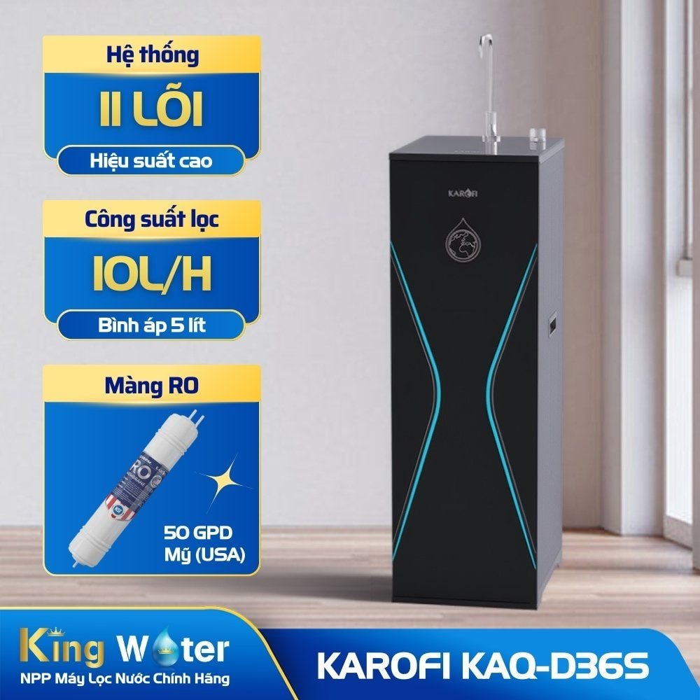 Máy lọc nước RO 11 lõi Karofi KAQ-D36S