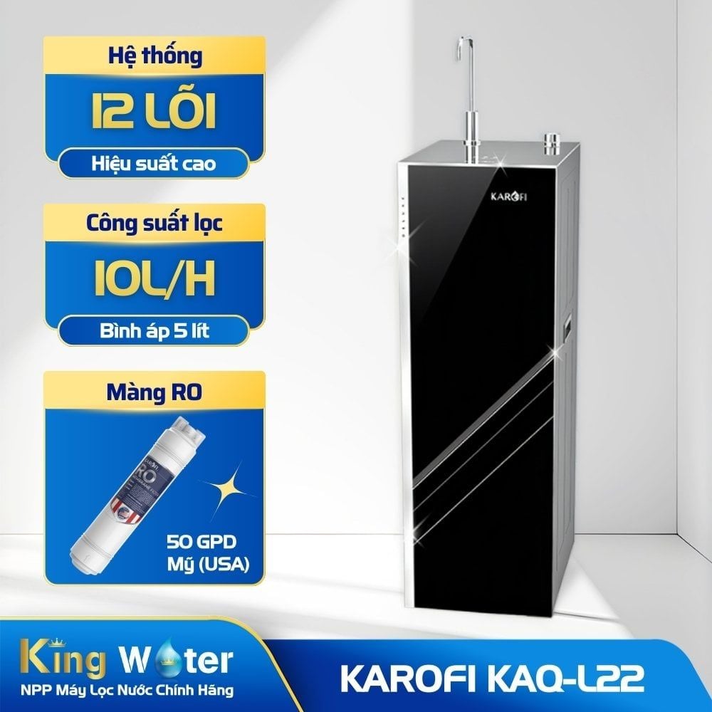 Máy Lọc Nước RO Karofi KAQ-L22 | Tủ Đứng 12 Lõi