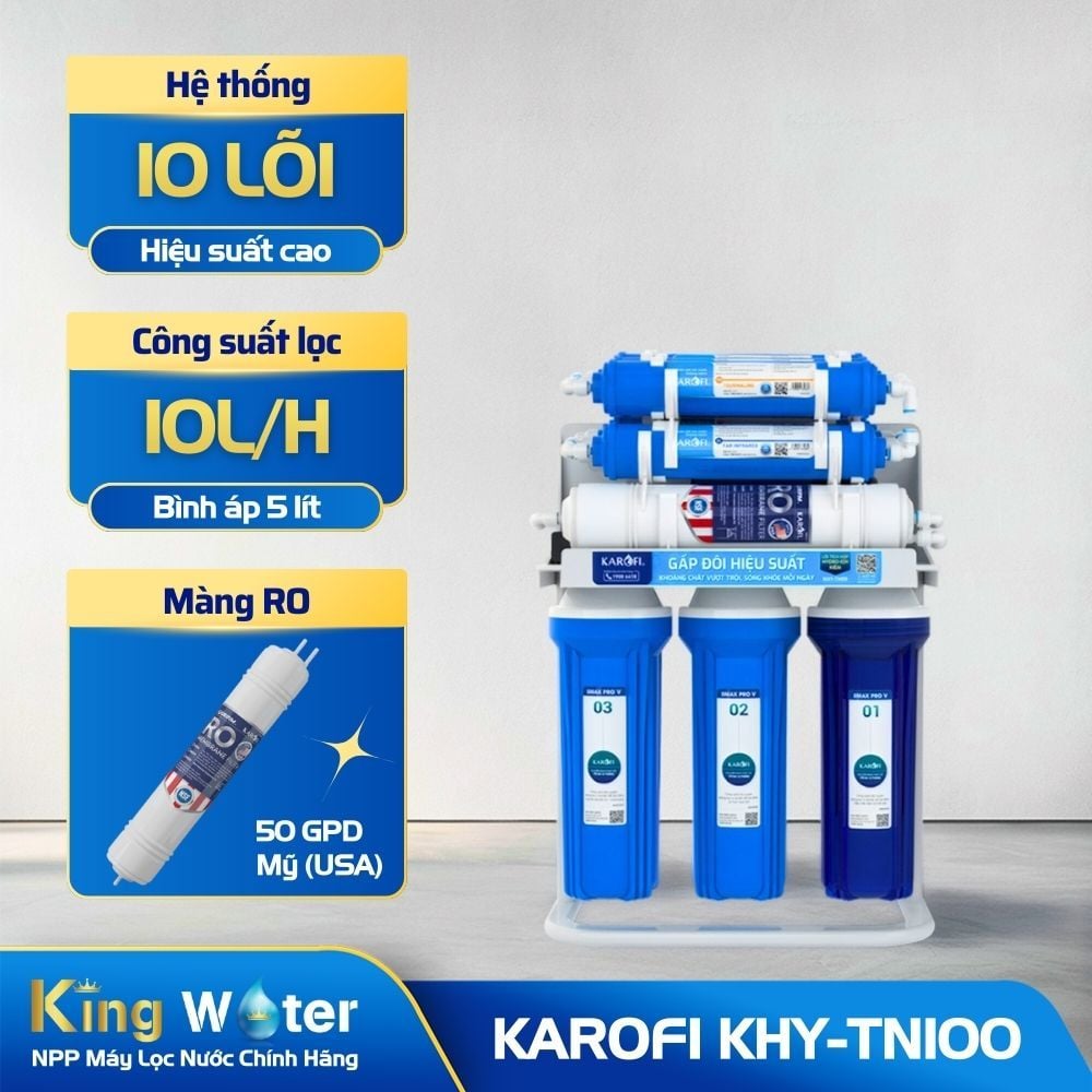 Máy Lọc Nước RO Karofi KHY-TN100 | Để Gầm 10 Lõi