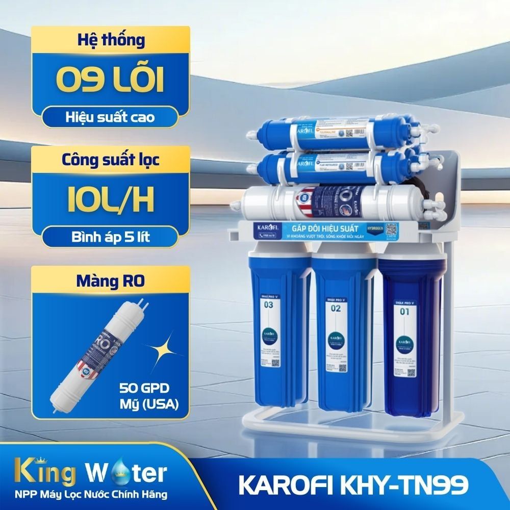 Máy Lọc Nước RO Karofi KHY-TN99 | Để Gầm 10 Lõi