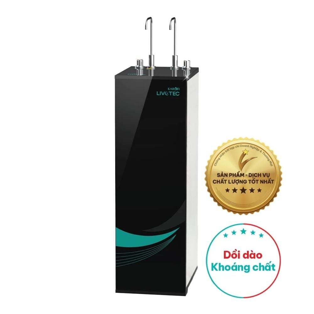 Máy Lọc Nước RO Nóng Nguội Karofi Livotec 615 | Tủ Đứng 10 Lõi