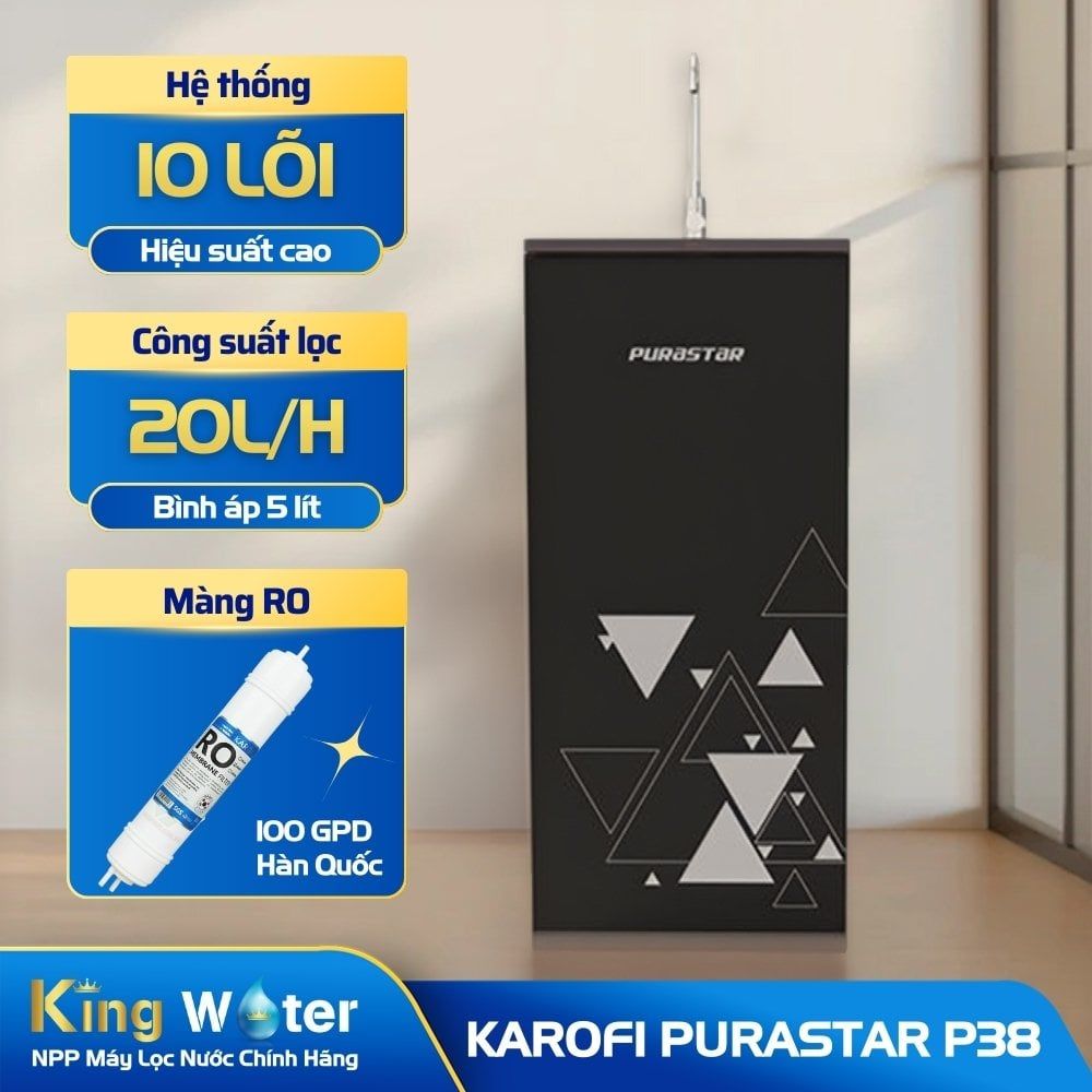 Máy Lọc Nước RO Karofi Purastar P38 | Tủ Đứng 10 Lõi