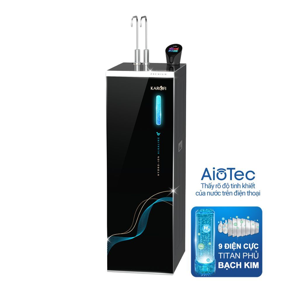 Máy Lọc Nước Nóng Lạnh Hydro-Ion Kiềm Karofi SA9 PREMIUM | Tủ Đứng 12+1 Lõi