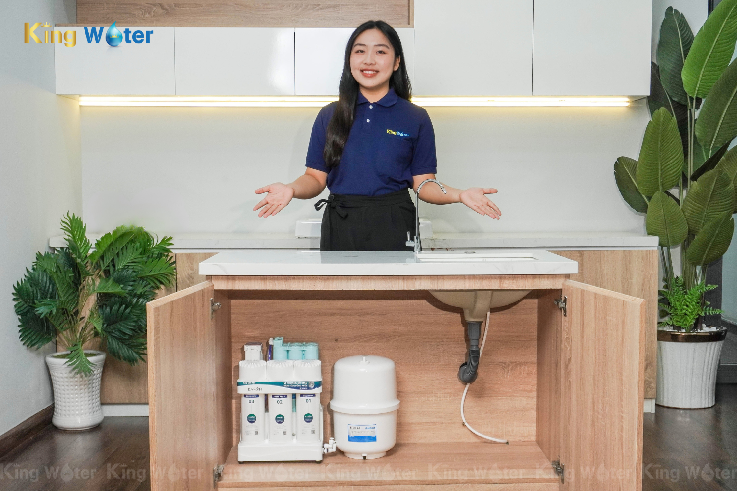 Máy Lọc Nước RO Karofi KAQ-U05 Pro | Âm Tủ 10 Lõi