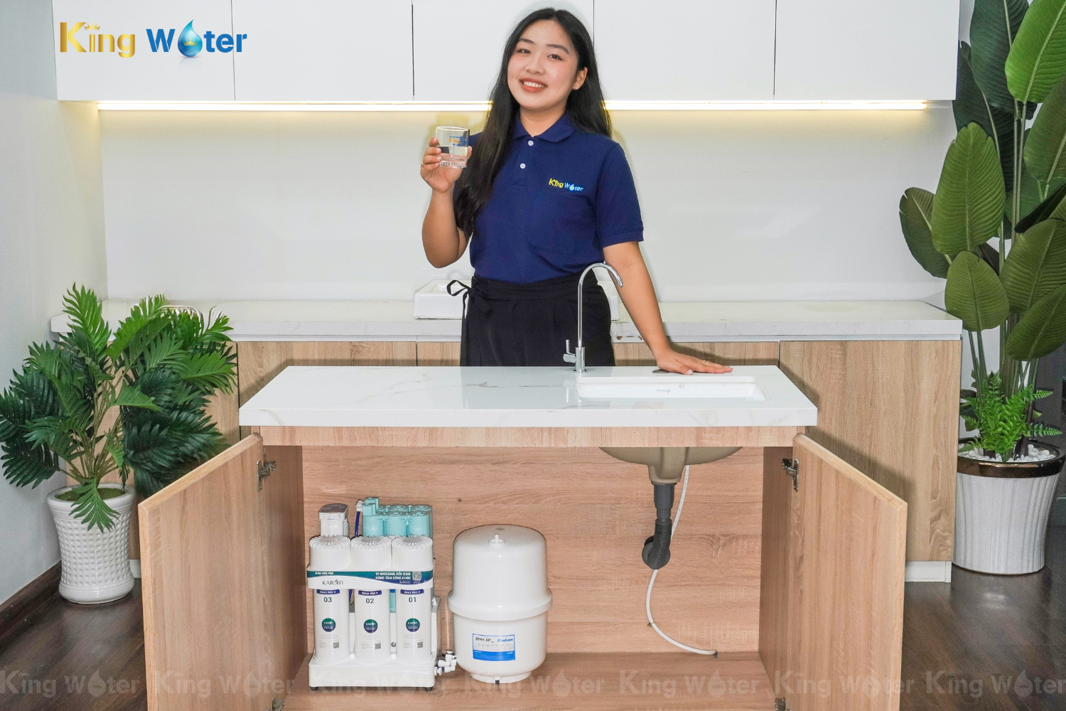 Máy Lọc Nước RO Karofi KAQ-U05 Pro | Âm Tủ 10 Lõi