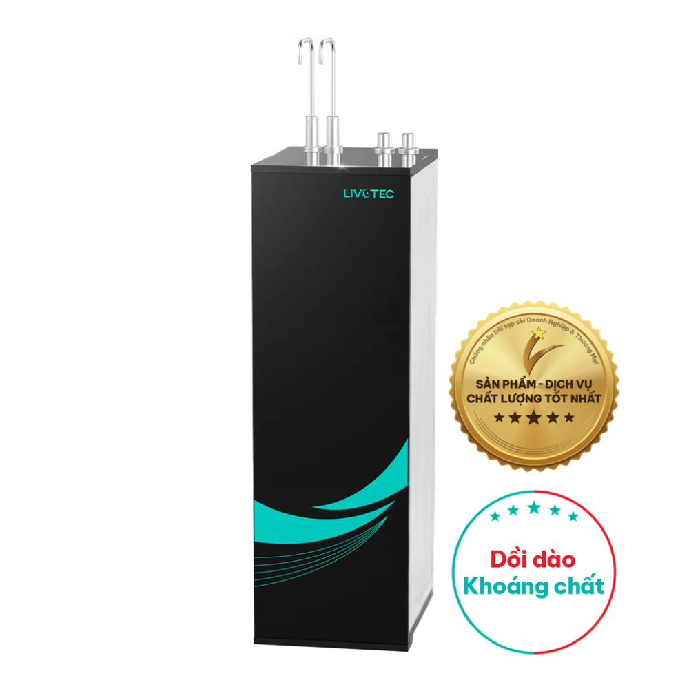 Máy Lọc Nước RO Nóng Nguội Karofi Livotec 615S | Tủ Đứng 10 Lõi