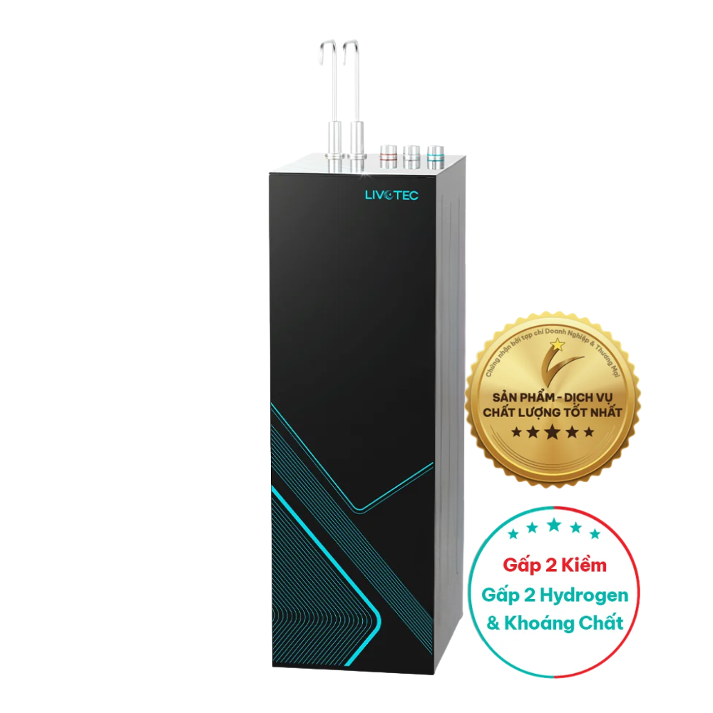 Máy Lọc Nước RO Nóng Nguội Karofi Livotec TG68K | Tủ Đứng 10 Lõi