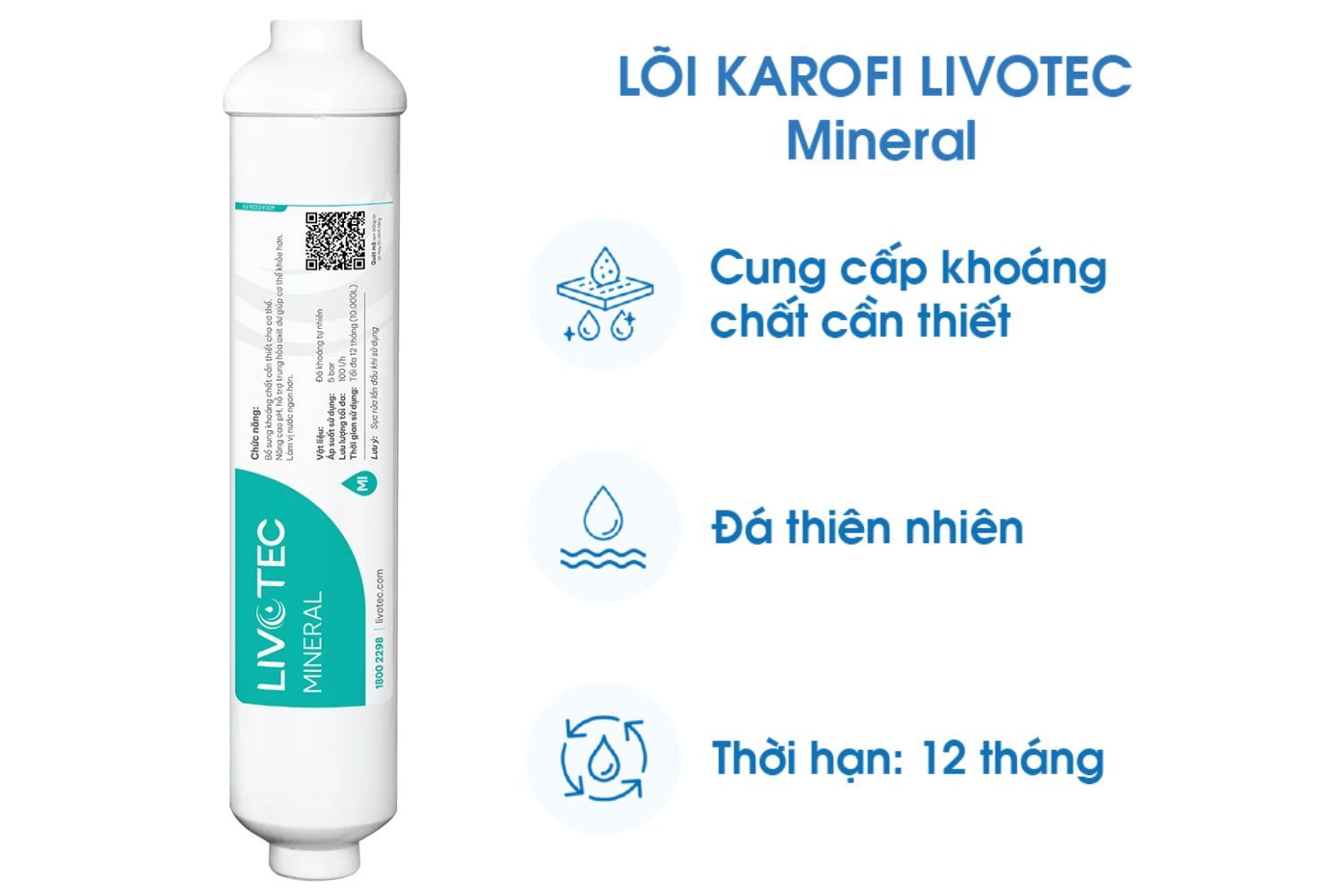 Lõi Chức Năng Livotec Số 8 - Lõi Khoáng Đá (Mineral)