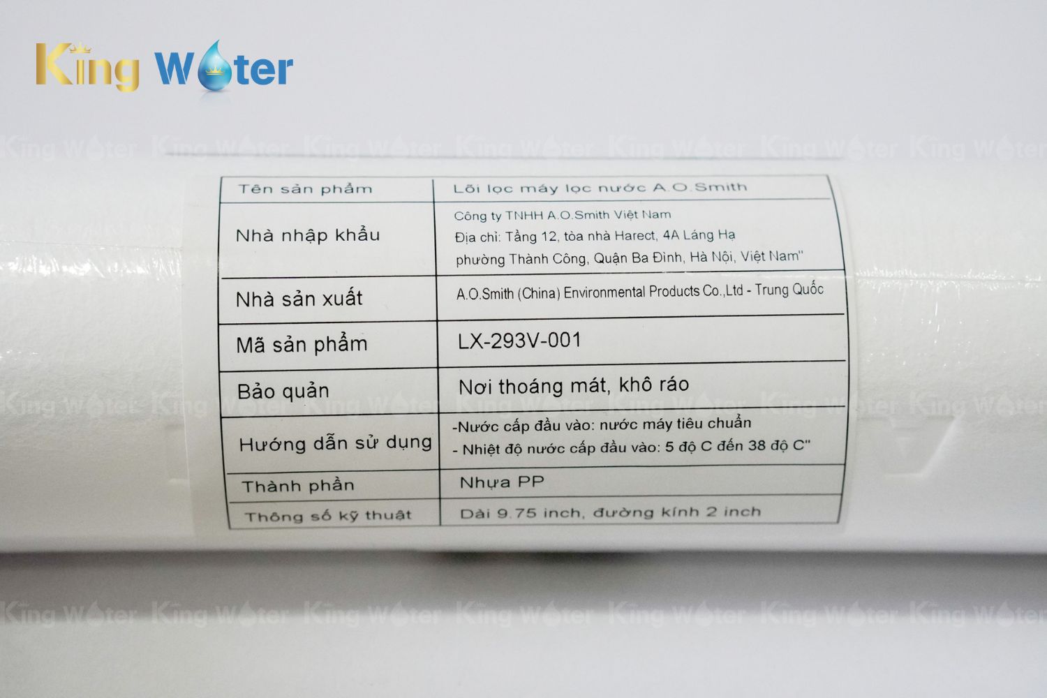 Combo 5 Lõi Lọc Nước AO Smith AR600-C-S-1