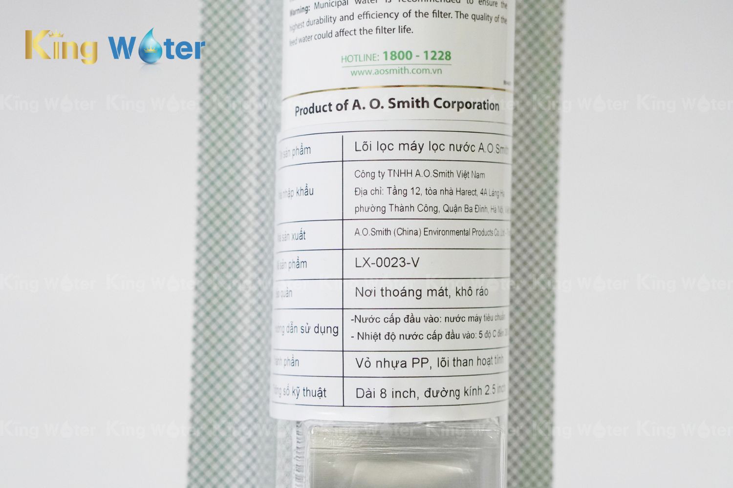 Lõi lọc số 4 Ao Smith Carbon Block | LX-0023-V