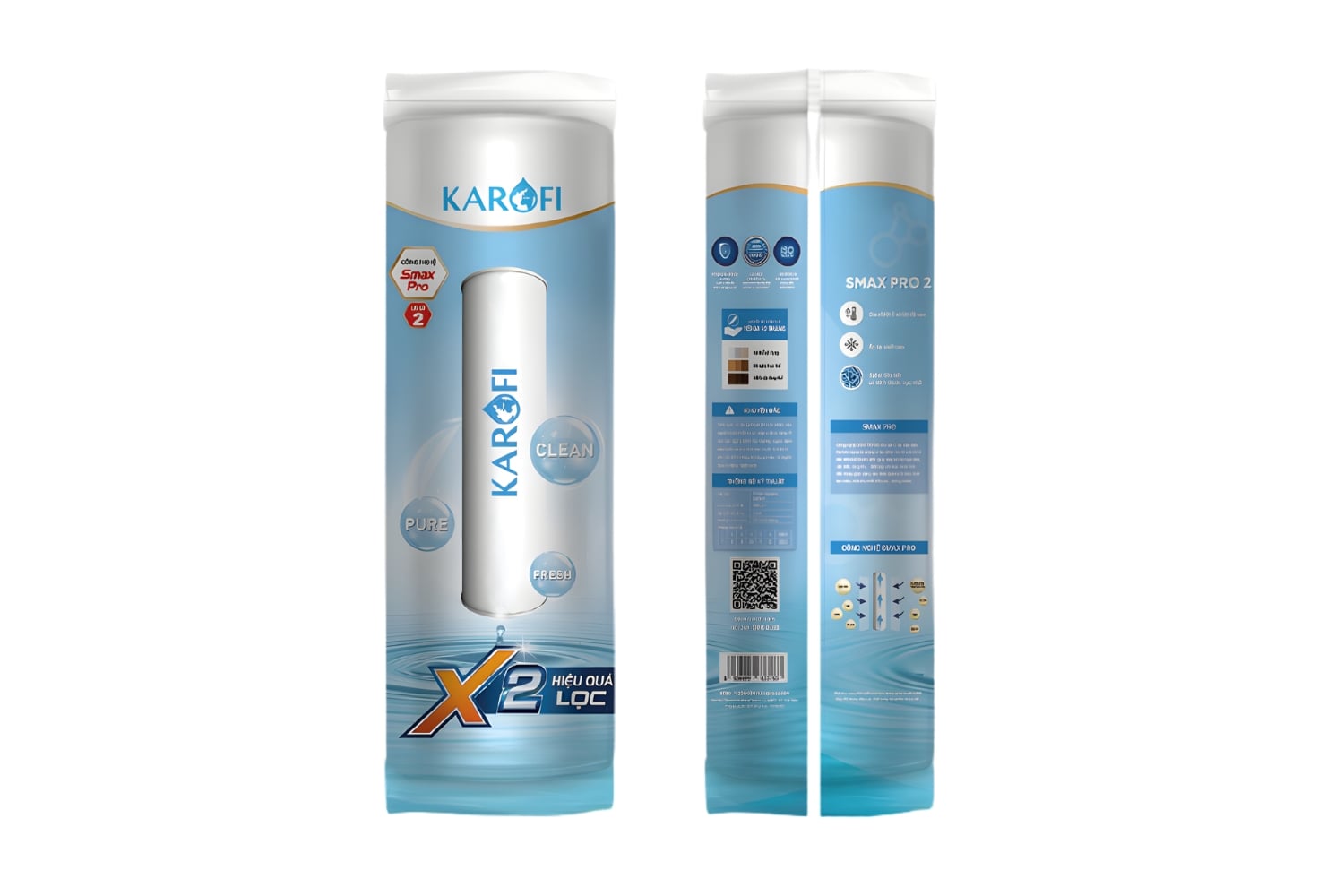 Lõi Lọc Thô Số 2 Karofi Smax Pro 2 | Vi Lọc + Than