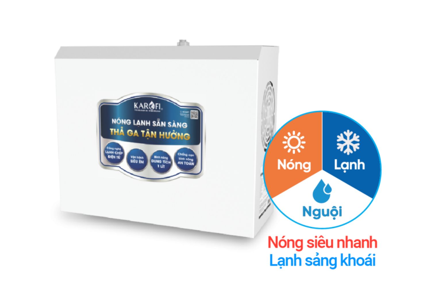 Máy Làm Nóng Lạnh Karofi KAO-T80 | Treo Tường