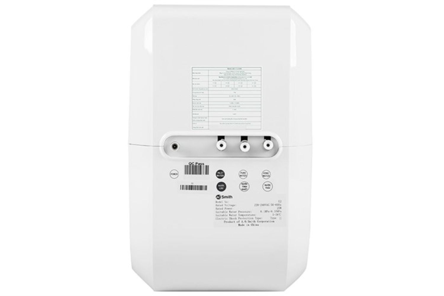 Máy Lọc Nước RO AO Smith E2 | Âm Tủ 5 Lõi Lọc