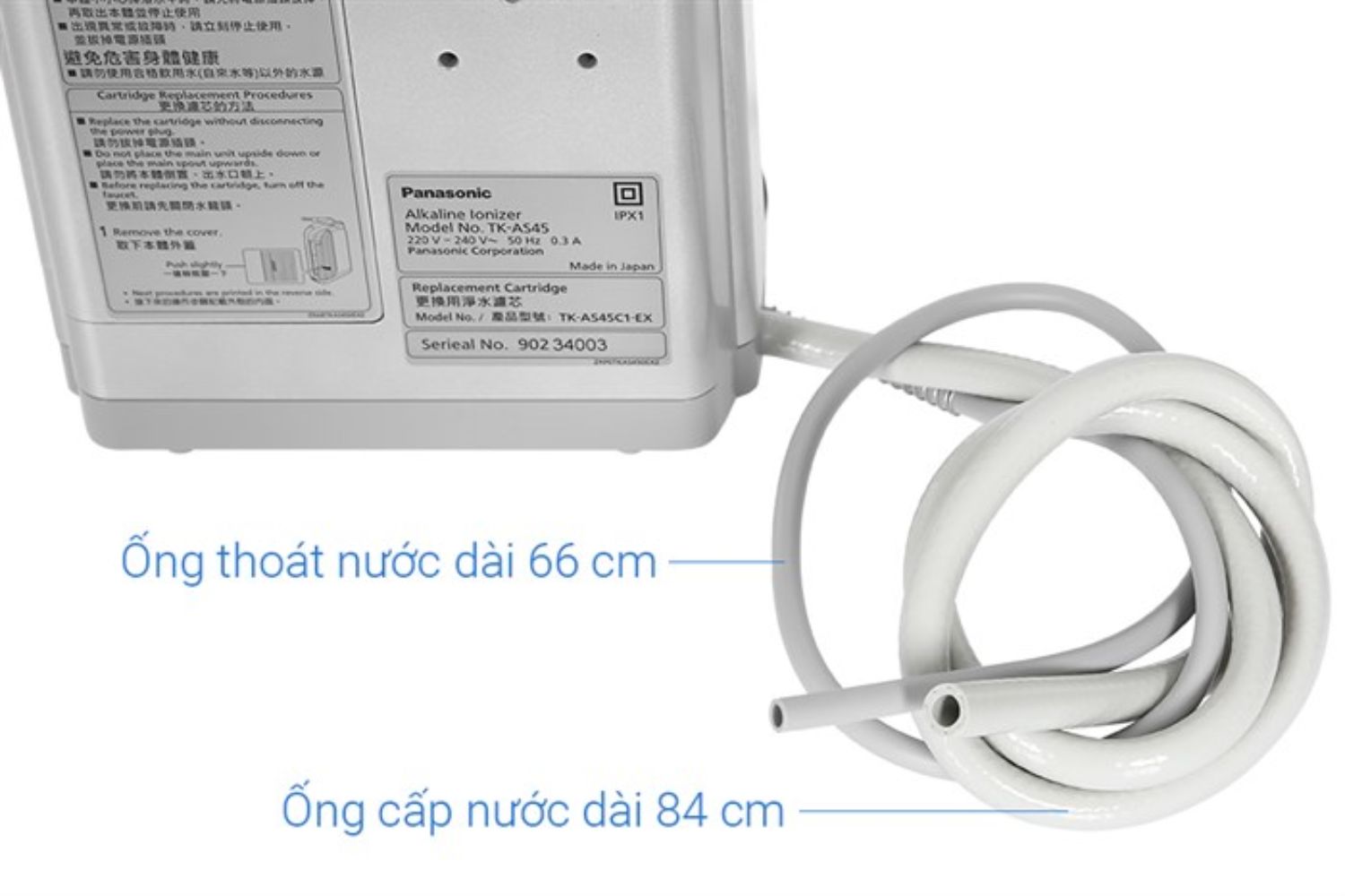 Máy Lọc Nước Điện Giải Ion Kiềm Panasonic TK-AS45 | 3 Tấm Điện Cực