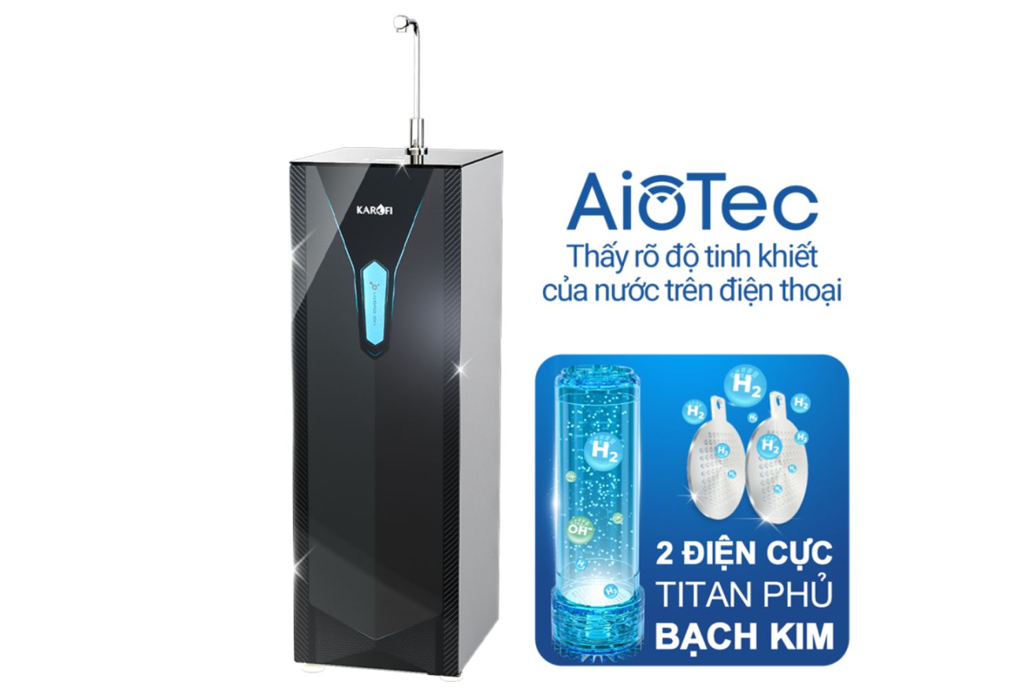 Máy Lọc Nước Hydro-ion Kiềm Karofi KAE-S65 | Tủ Đứng 11 Lõi