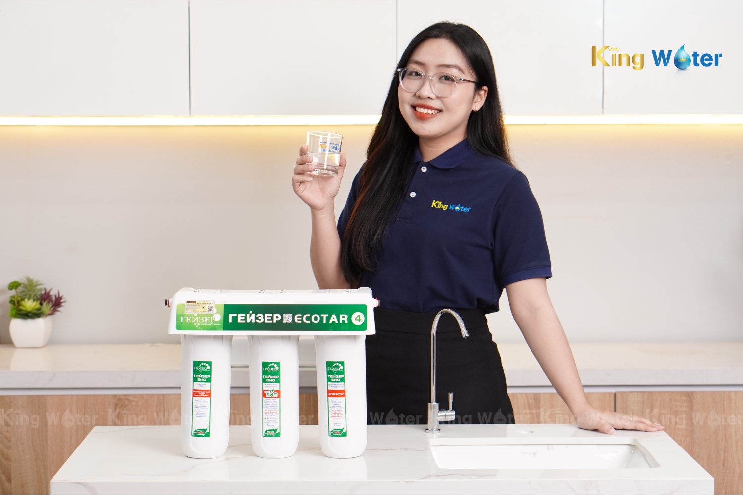 Máy Lọc Nước Nano Geyser Ecotar 4 | 3 Lõi Lọc
