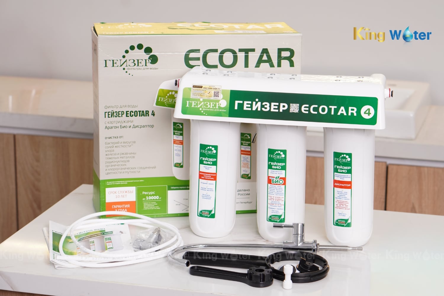 Máy Lọc Nước Nano Geyser Ecotar 4 | 3 Lõi Lọc