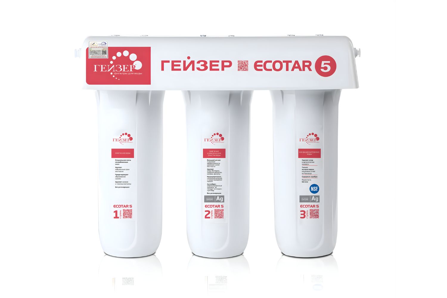 Máy Lọc Nước Nano Geyser Ecotar 5 | 3 Lõi Lọc