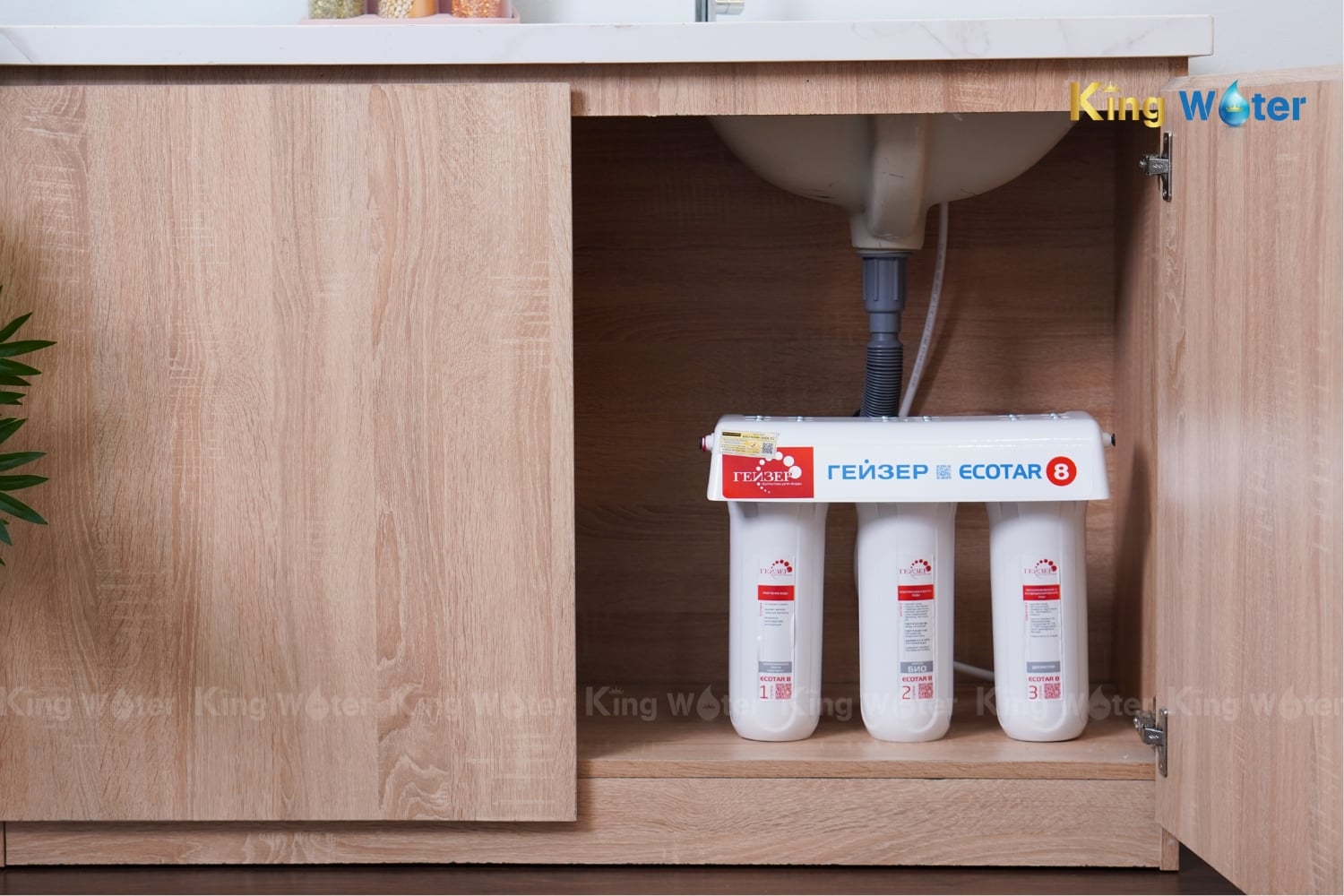 Máy Lọc Nước Nano Ion Canxi Geyser Ecotar 8 | 3 Lõi Lọc