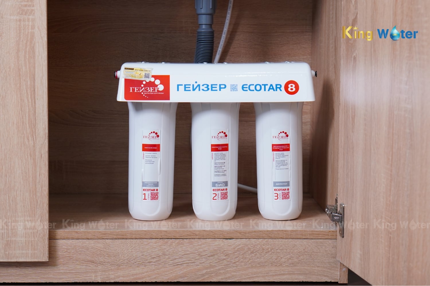 Máy Lọc Nước Nano Ion Canxi Geyser Ecotar 8 | 3 Lõi Lọc