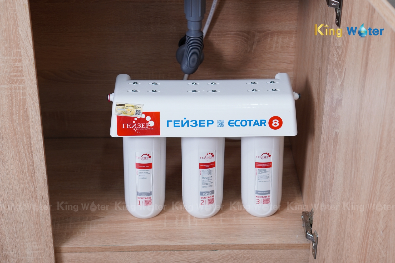 Máy Lọc Nước Nano Ion Canxi Geyser Ecotar 8 | 3 Lõi Lọc
