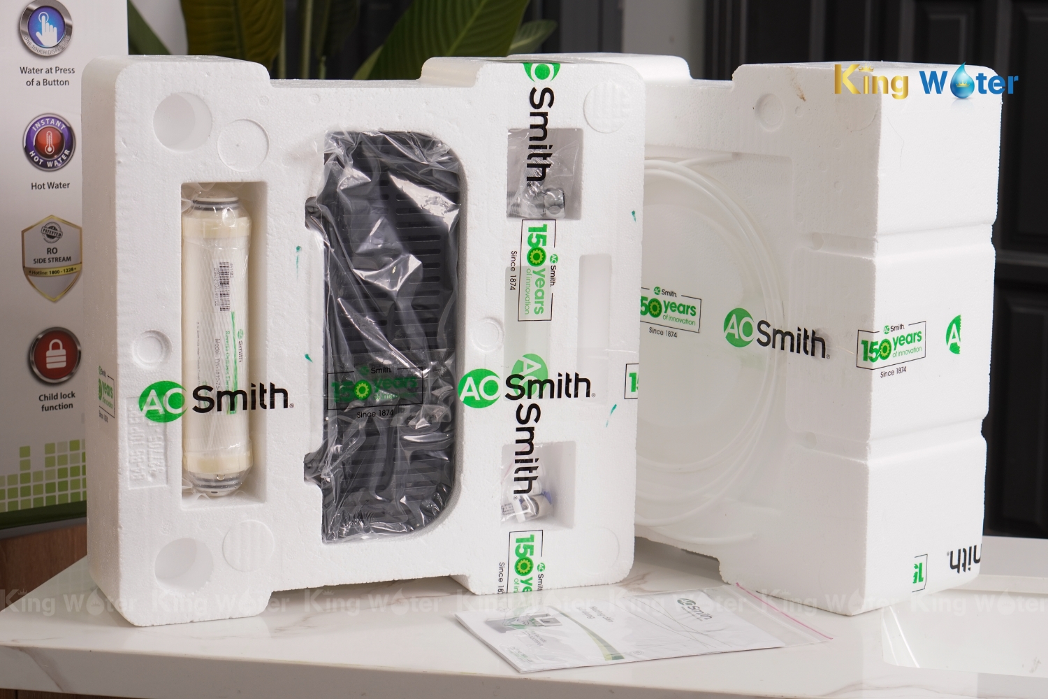 Máy Lọc Nước Nóng Nguội AO Smith ECO-AOC75PUR | Để Bàn