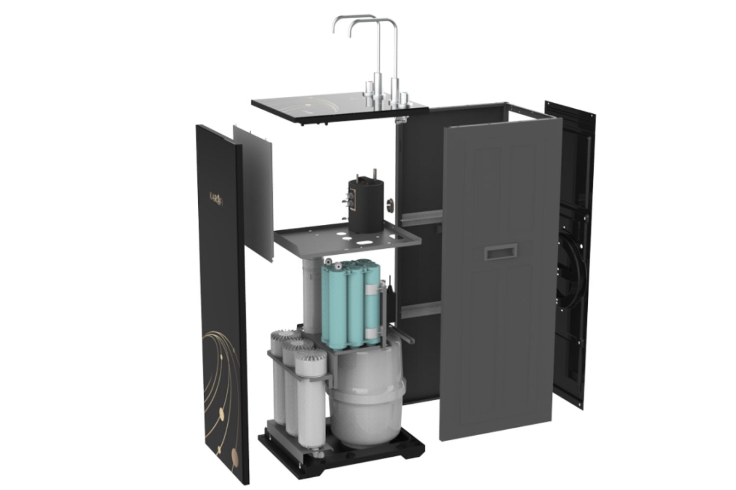 Máy Lọc Nước RO Nóng Nguội Karofi KAH-D15 | Tủ Đứng 11 Lõi