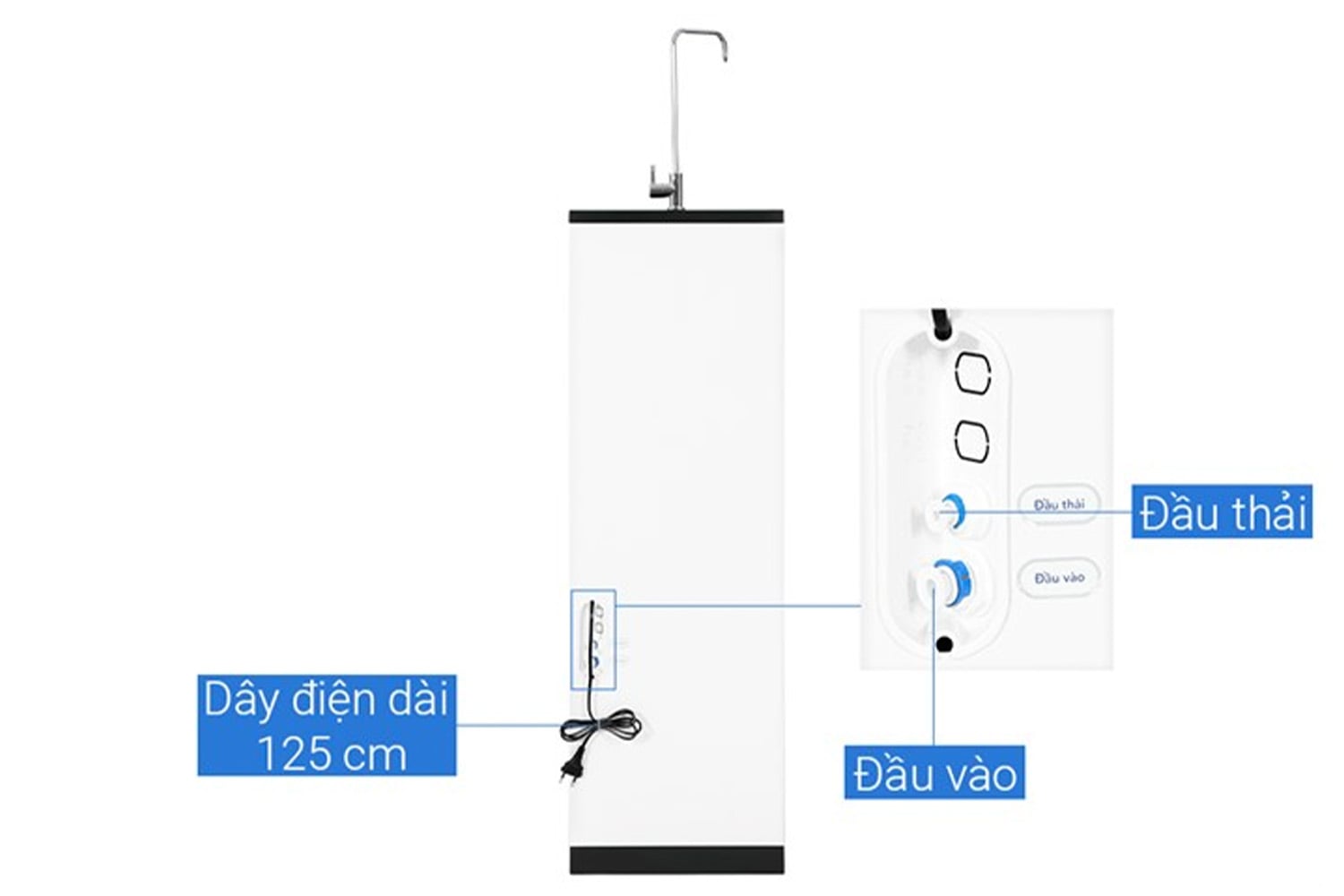 Máy Lọc Nước RO Hydrogen Hòa Phát HPR526 | Tủ Đứng 11 Lõi