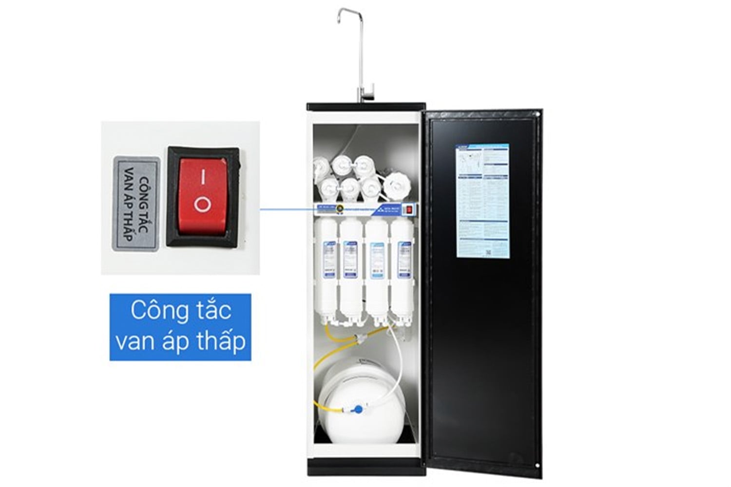Máy Lọc Nước RO Hydrogen Hòa Phát HPR526 | Tủ Đứng 11 Lõi